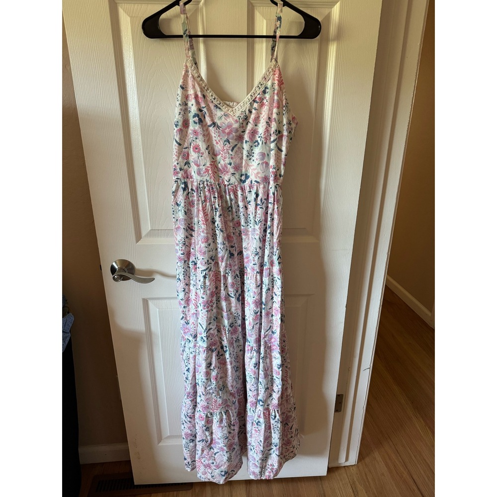 NWT Rachel Zoe‎ Floral Tiered Maxi Dress Size 8